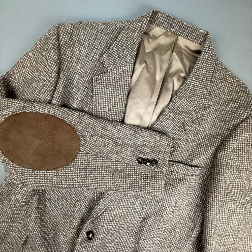 Vintage Marvin John’s Tweed Blazer with Elbow Patches
